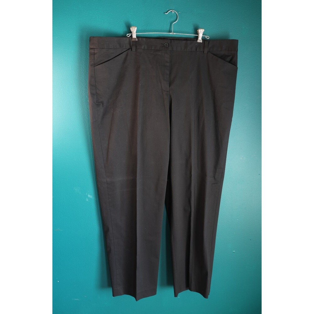 NWT Jones New York Collection Black Classic Fit Straight Leg Dress Pant 20W